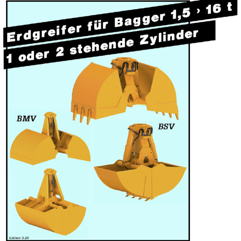 Erdgreifer für Bagger